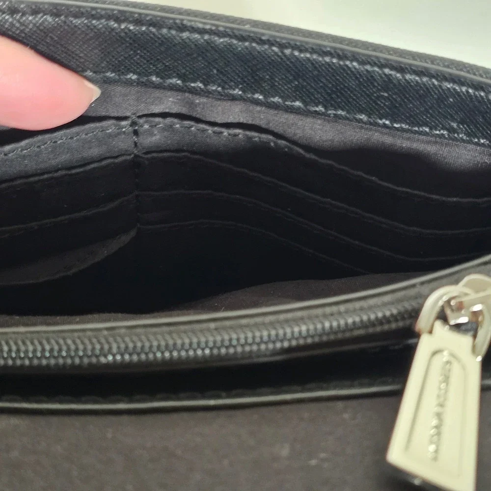 Rebecca Minkoff‎ Black Jill Saffiano Leather Crossbody Bag Gunmetal Chain Tassel
